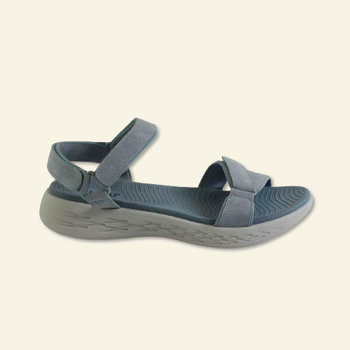 SANDALIA CONFORT CON VELCRO AZUL