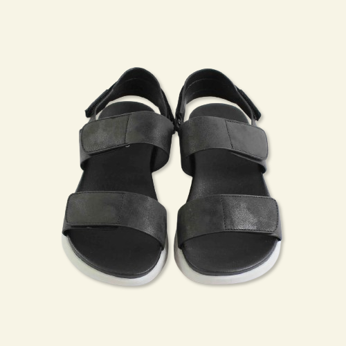 SANDALIA CONFORT VELCRO NEGRO