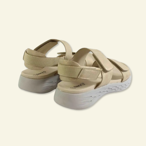 SANDALIA CONFORT VELCRO ORO