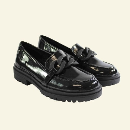 MOCASIN XTI CHAROL DETALL CADENA NEGRE