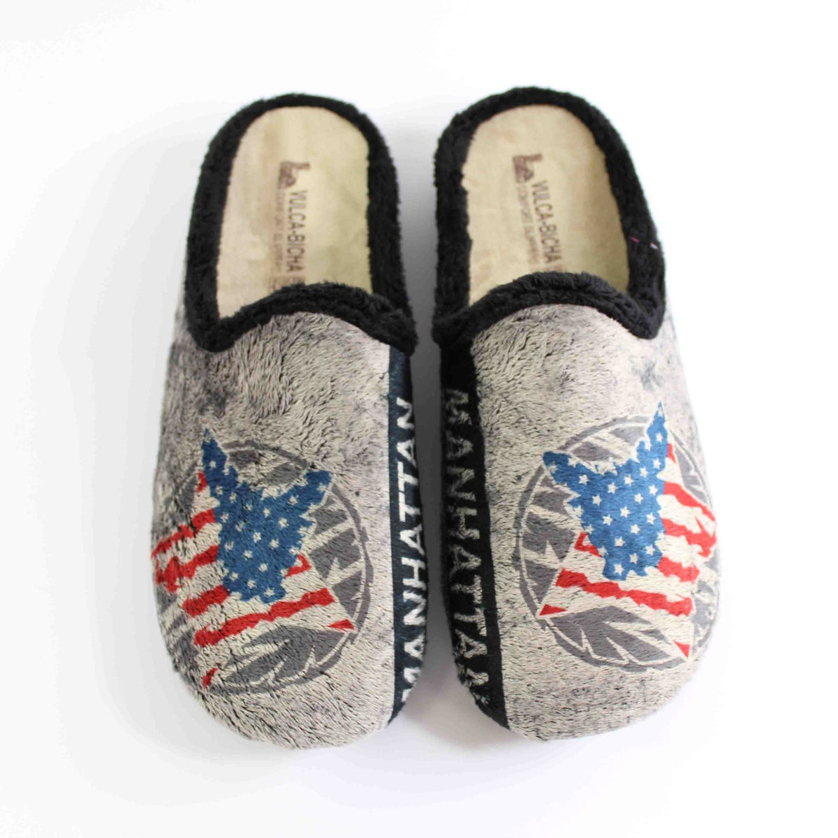 PANTUFLA VULCABICHA "MANHATTAN" GRIS