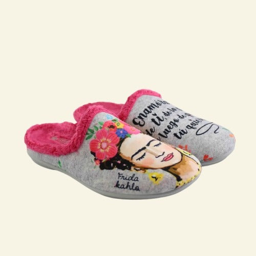 PANTUFLA FRIDA ROSA