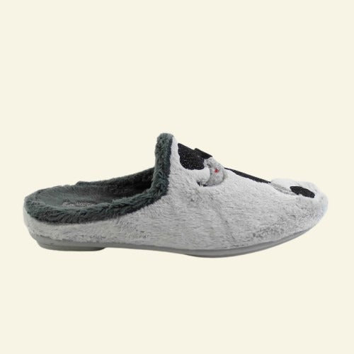 PANTUFLA VULCABITXA "DOG LOVER" GRIS