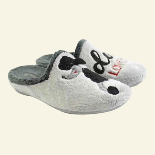 PANTUFLA VULCABITXA "DOG LOVER" GRIS