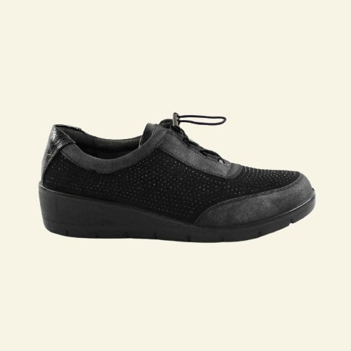 DEPORTIVA MY SOFT CODONES ELÁSTICOS NEGRO