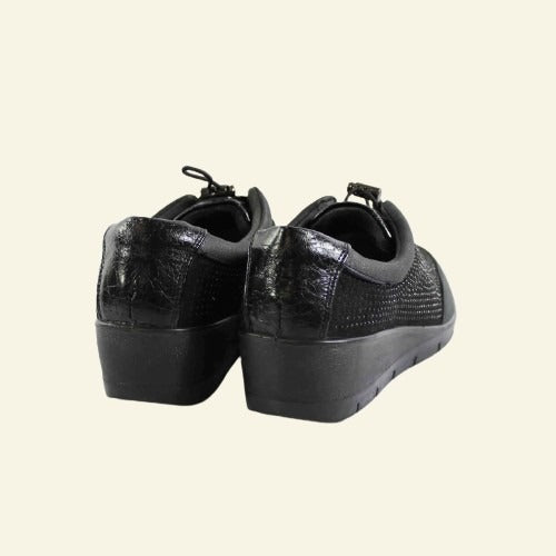 DEPORTIVA MY SOFT CODONES ELÁSTICOS NEGRO