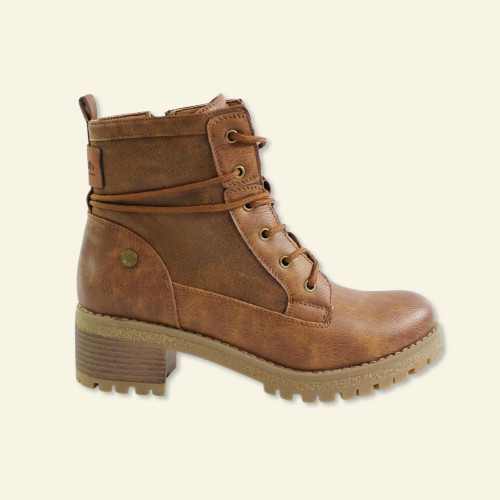 BOTIN CORDONES REFRESH CAMEL