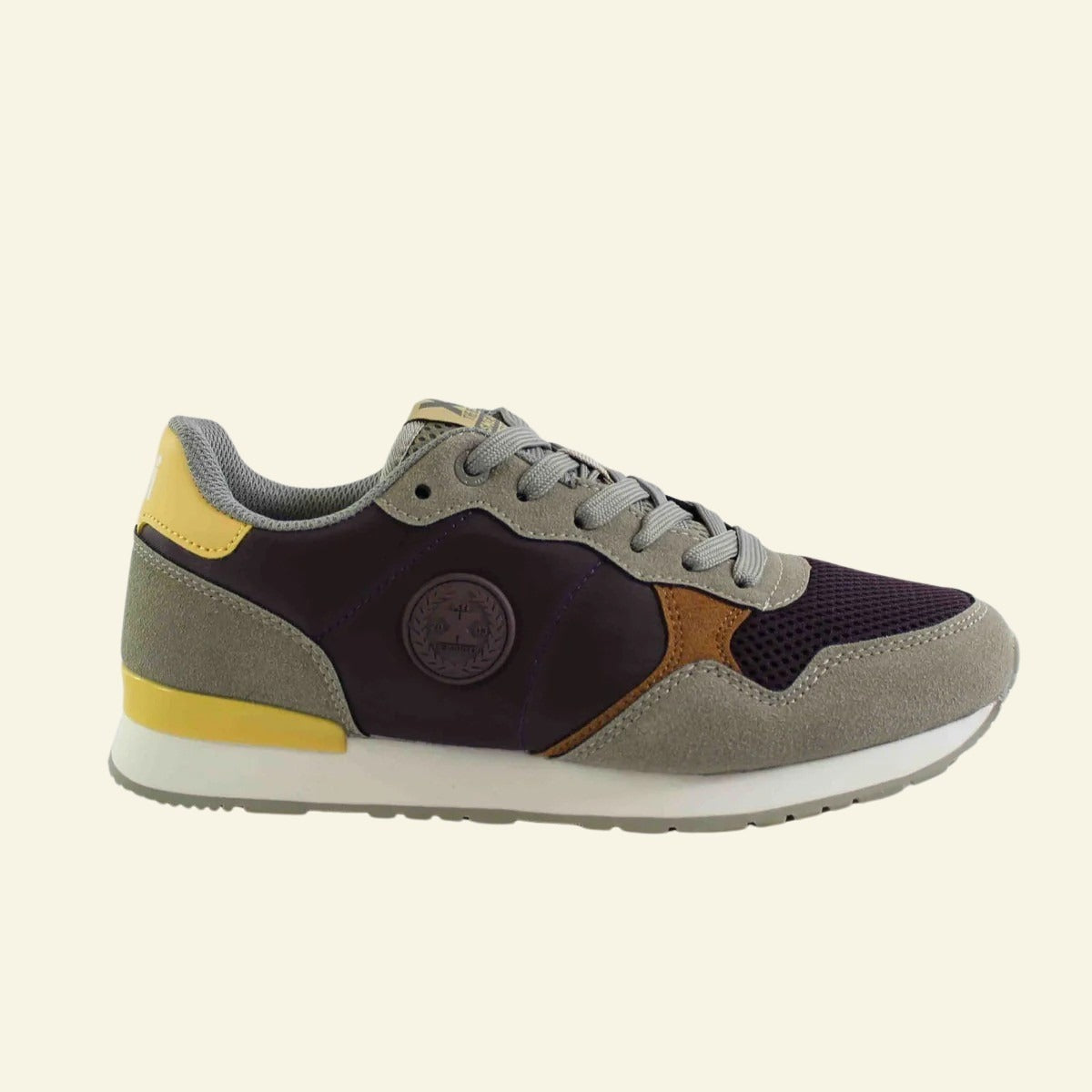 DEPORTIVO MULTICOLOR CON CORDONES LILA