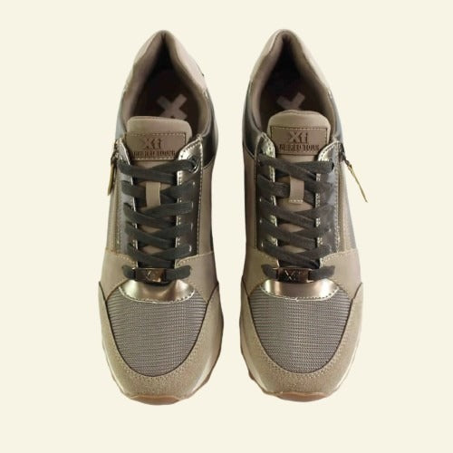 ESPORTIVA XTI AMB CREMALLERA LATERAL TAUPE