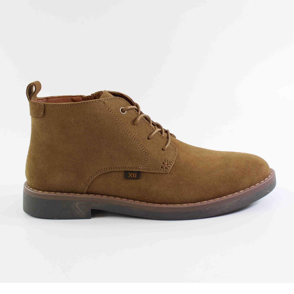 BOTIN XTI SERRAJE CON CORDONES CAMEL