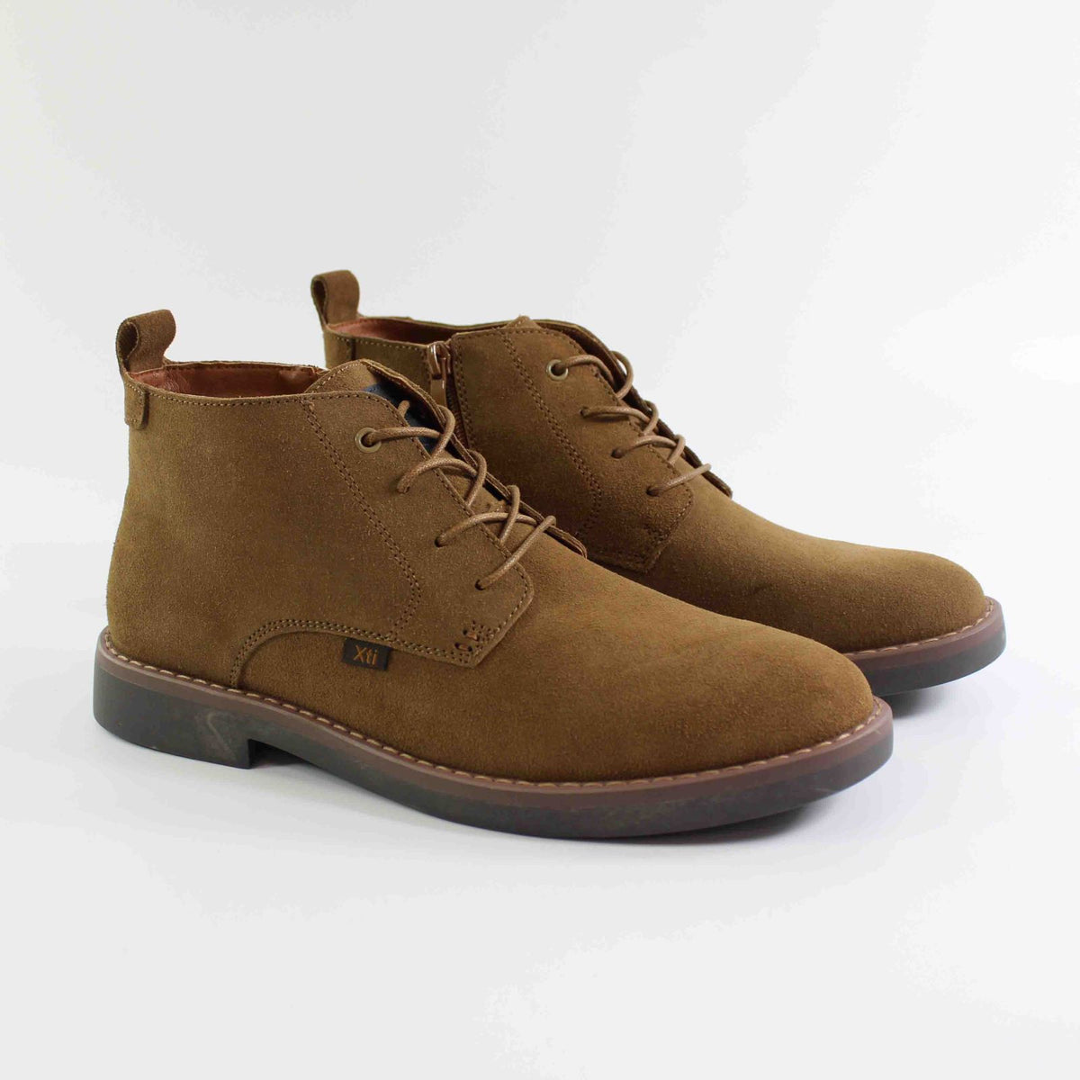 BOTIN XTI SERRAJE CON CORDONES CAMEL