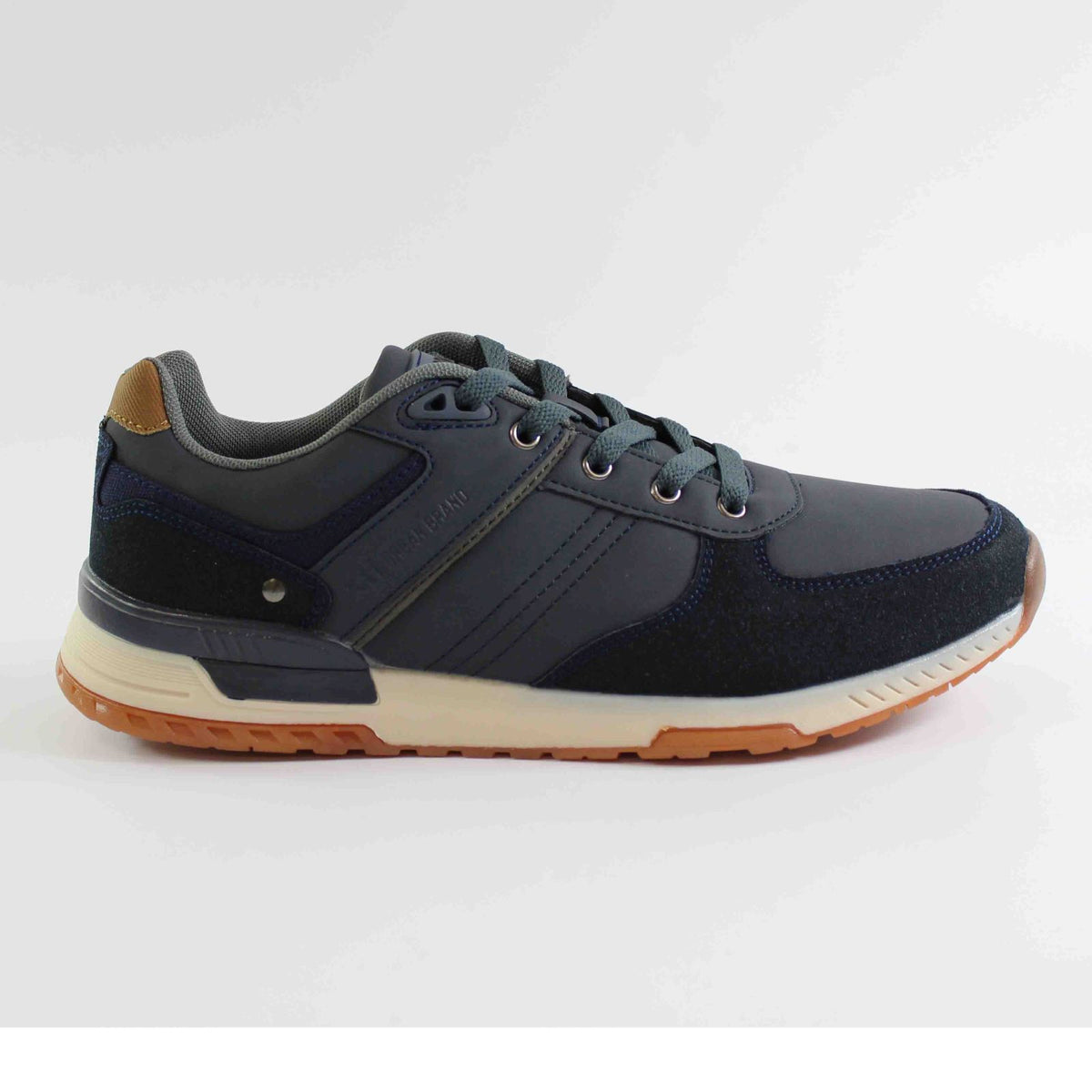 SABATA CASUAL XTI AMB CORDONS NAVY