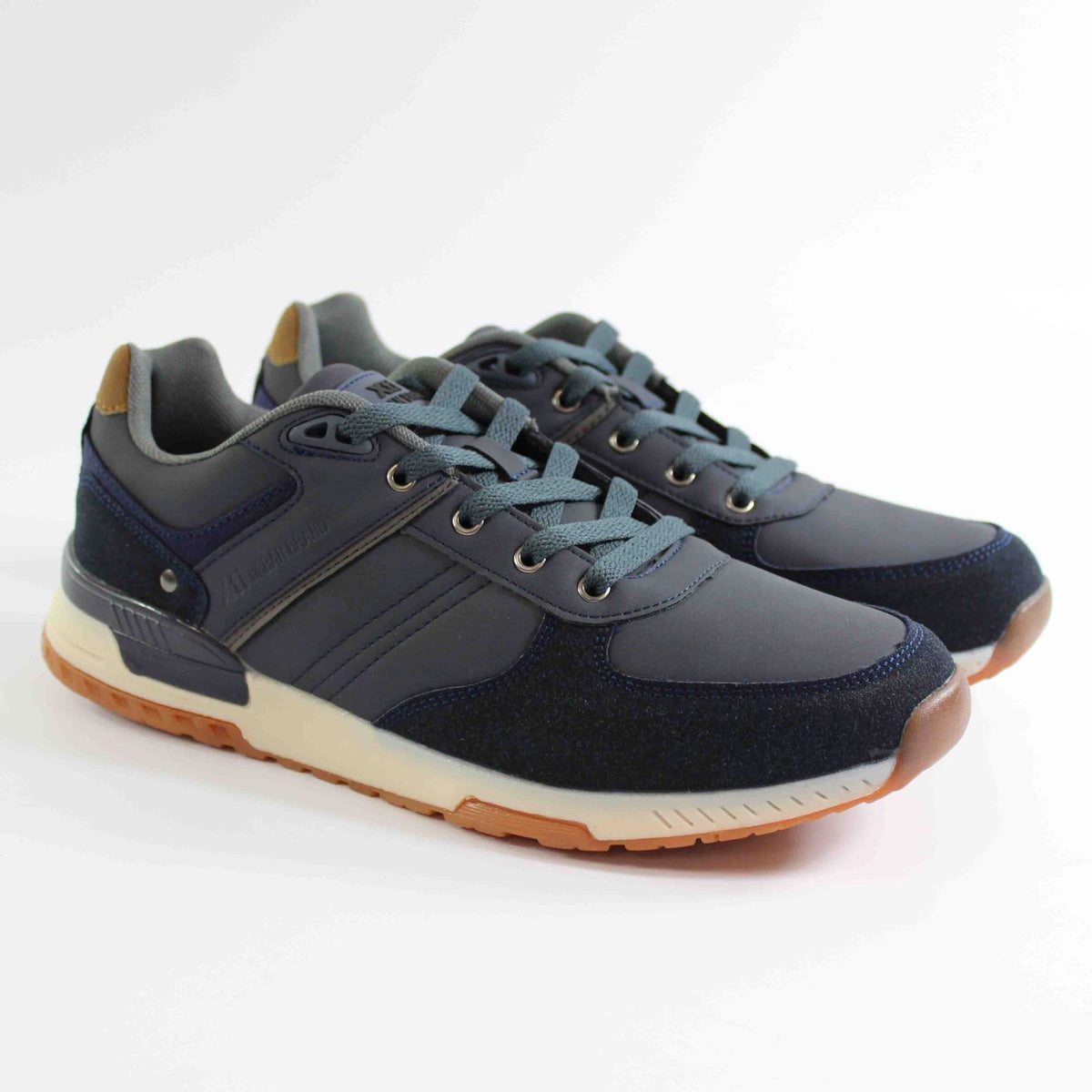 SABATA CASUAL XTI AMB CORDONS NAVY