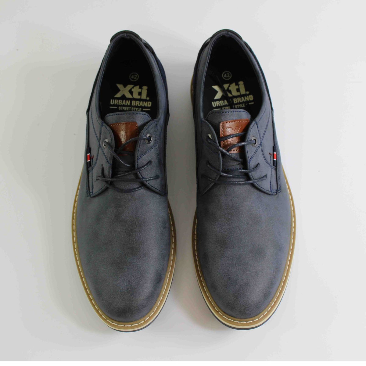 ZAPATO CASUAL XTI CON CORDONES NAVY