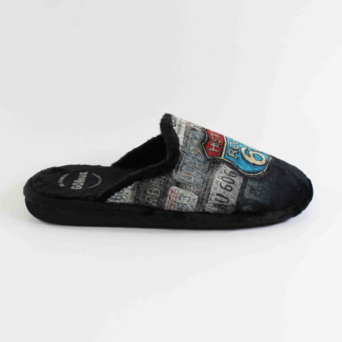 PANTUFLA "ROUTE 66" NEGRE