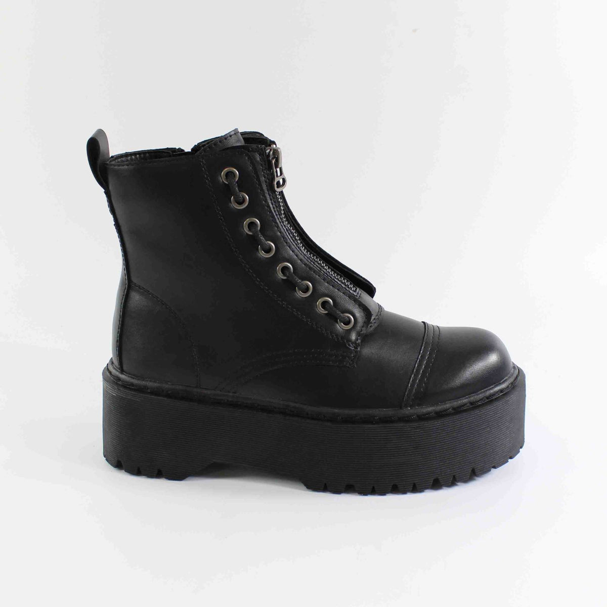 BOTIN CREMALLERA CENTRAL CON PLATAFORMA NEGRO