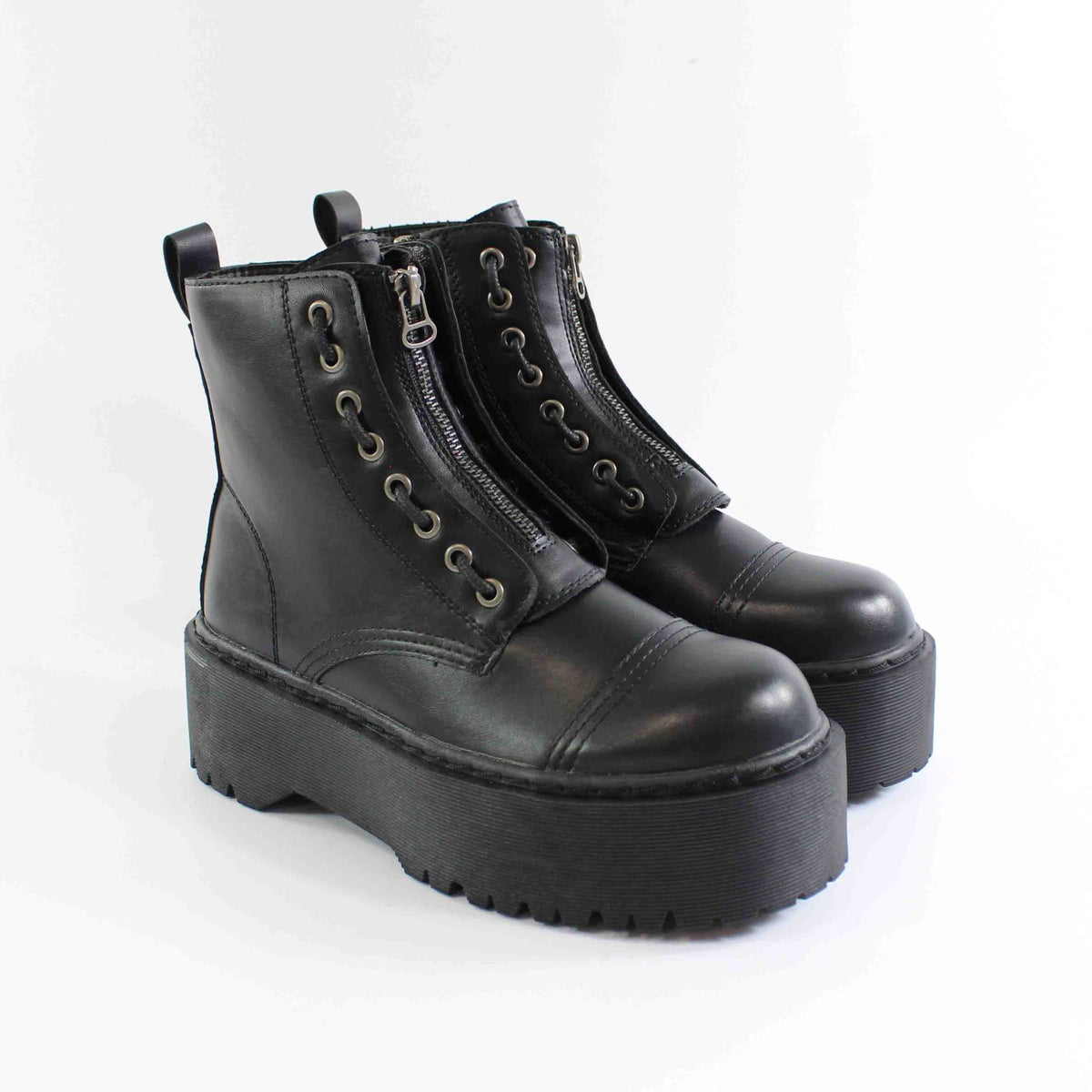 BOTIN CREMALLERA CENTRAL CON PLATAFORMA NEGRO