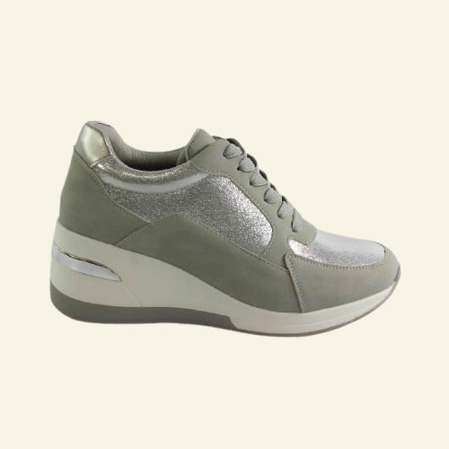 ESPORTIVA AMB CORDONS CUNYA DET. METALL GRIS