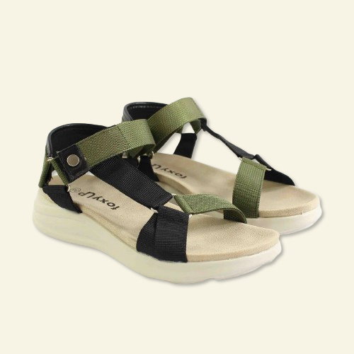 SANDALIA FOXY UP COMBINADA VELCRO NEGRO