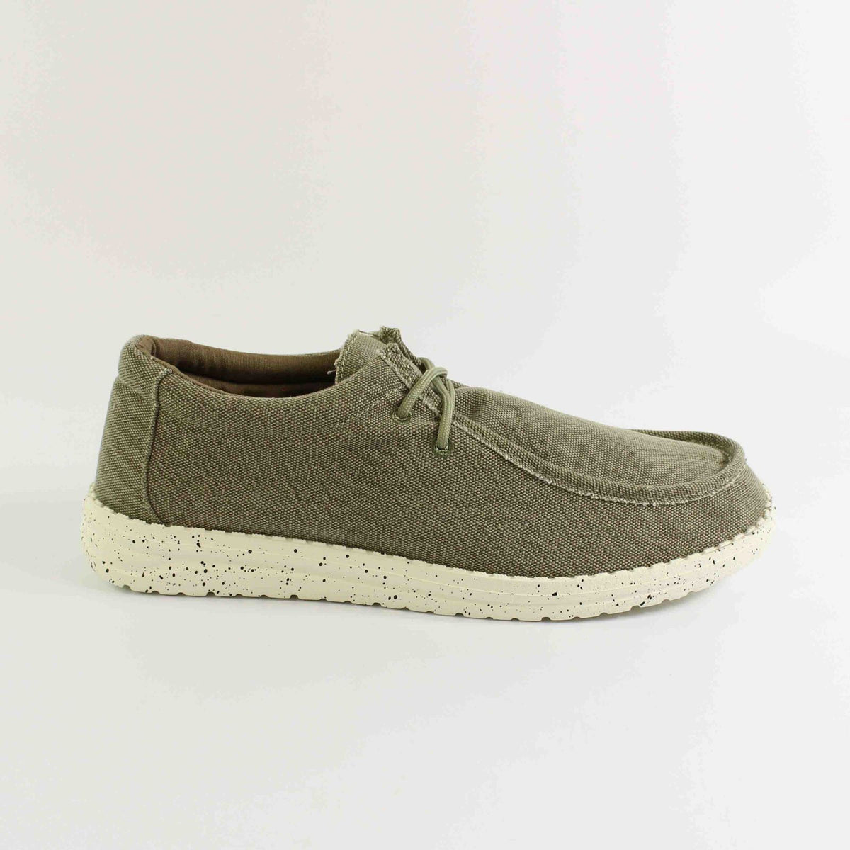 ZAPATO FOXY UP LONA CON CORDONES TAUPE