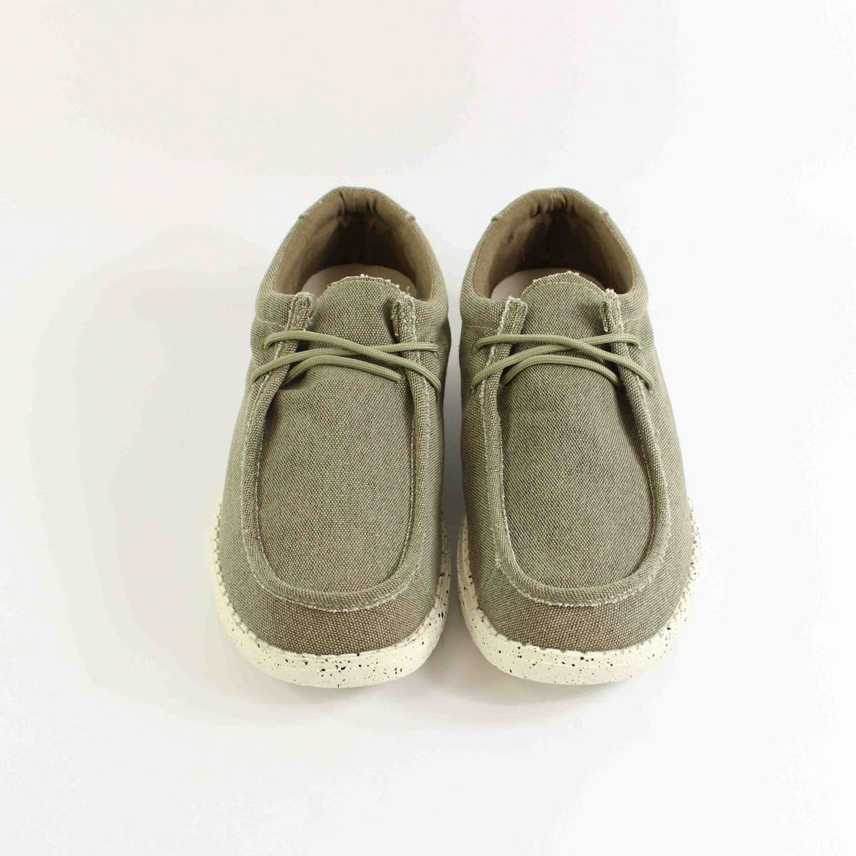 ZAPATO FOXY UP LONA CON CORDONES TAUPE