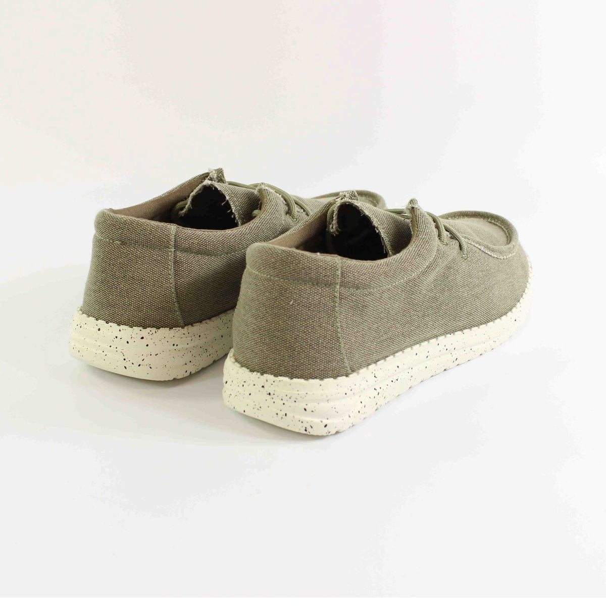 ZAPATO FOXY UP LONA CON CORDONES TAUPE