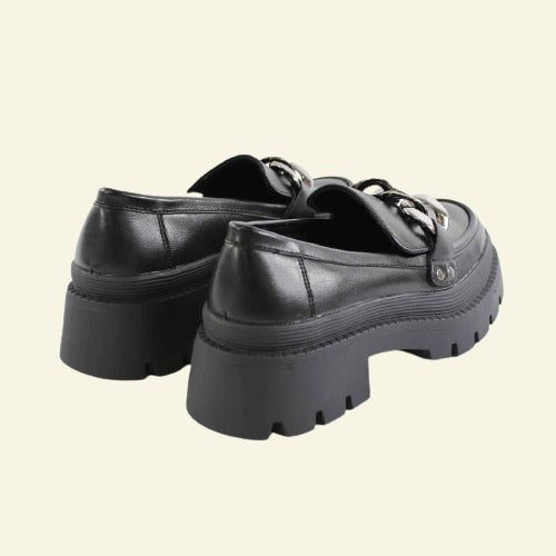 MOCASÍ FOXY UP ADORN CADENA PLATAFORMA NEGRE