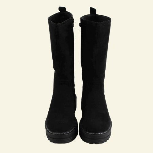 BOTA PLANA FOXY UO CREMALLERA INTERIOR NEGRE