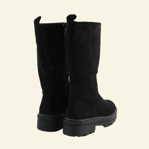 BOTA PLANA FOXY UO CREMALLERA INTERIOR NEGRE