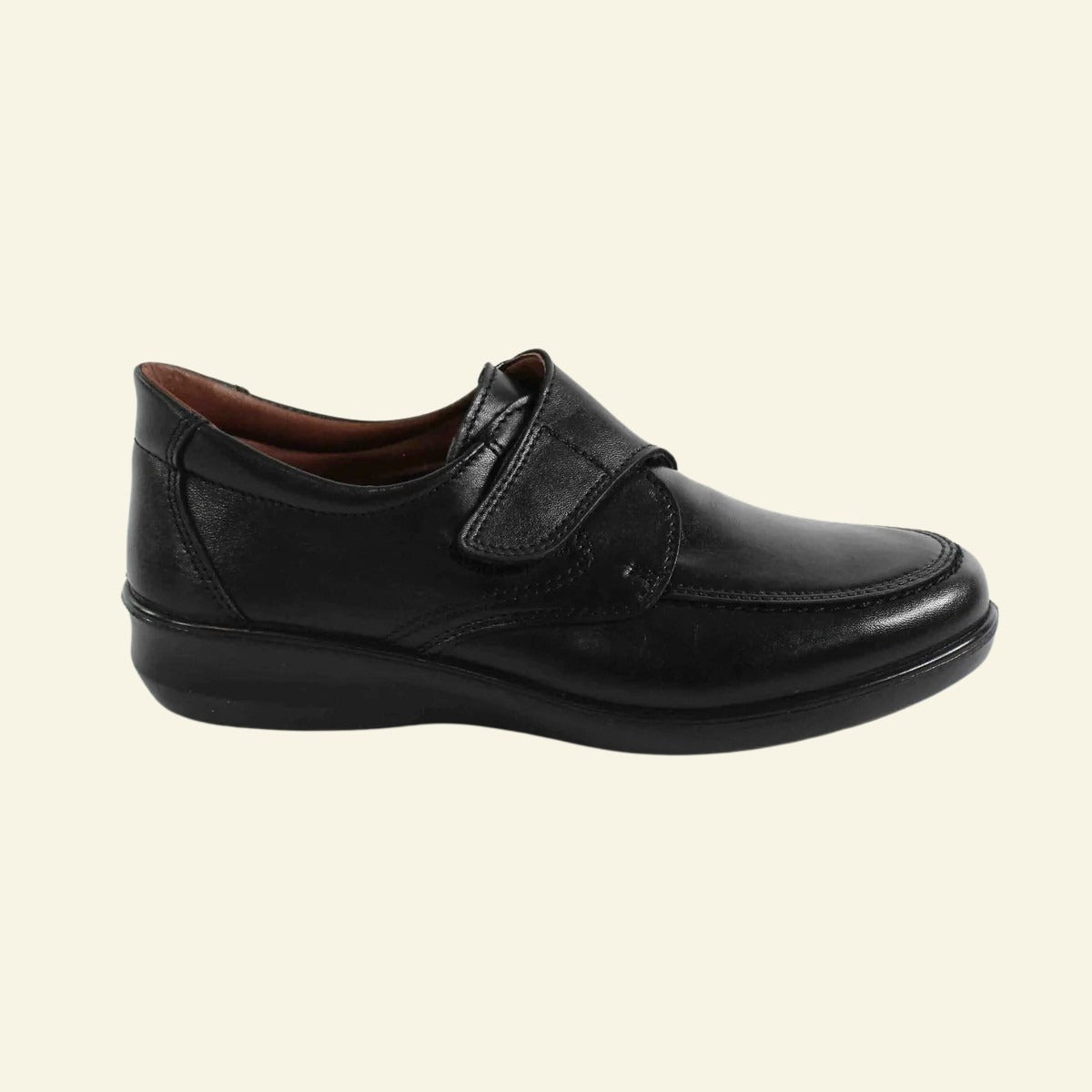 ZAPATO LUISETTI CONFORT VELCRO NEGRO