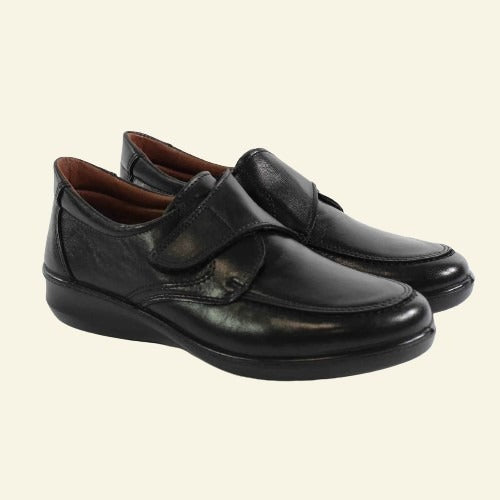 ZAPATO LUISETTI CONFORT VELCRO NEGRO