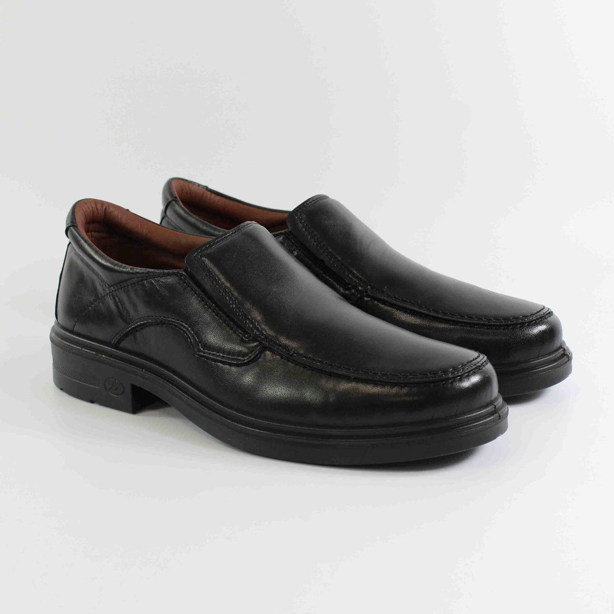 ZAPATO LISETTI CONFORT CLASICO ELÁSTICOS NEGRO