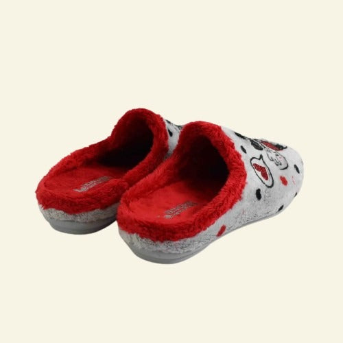 PANTUFLA VULCABITXA "MICKY &amp; MINIE" VERMELL