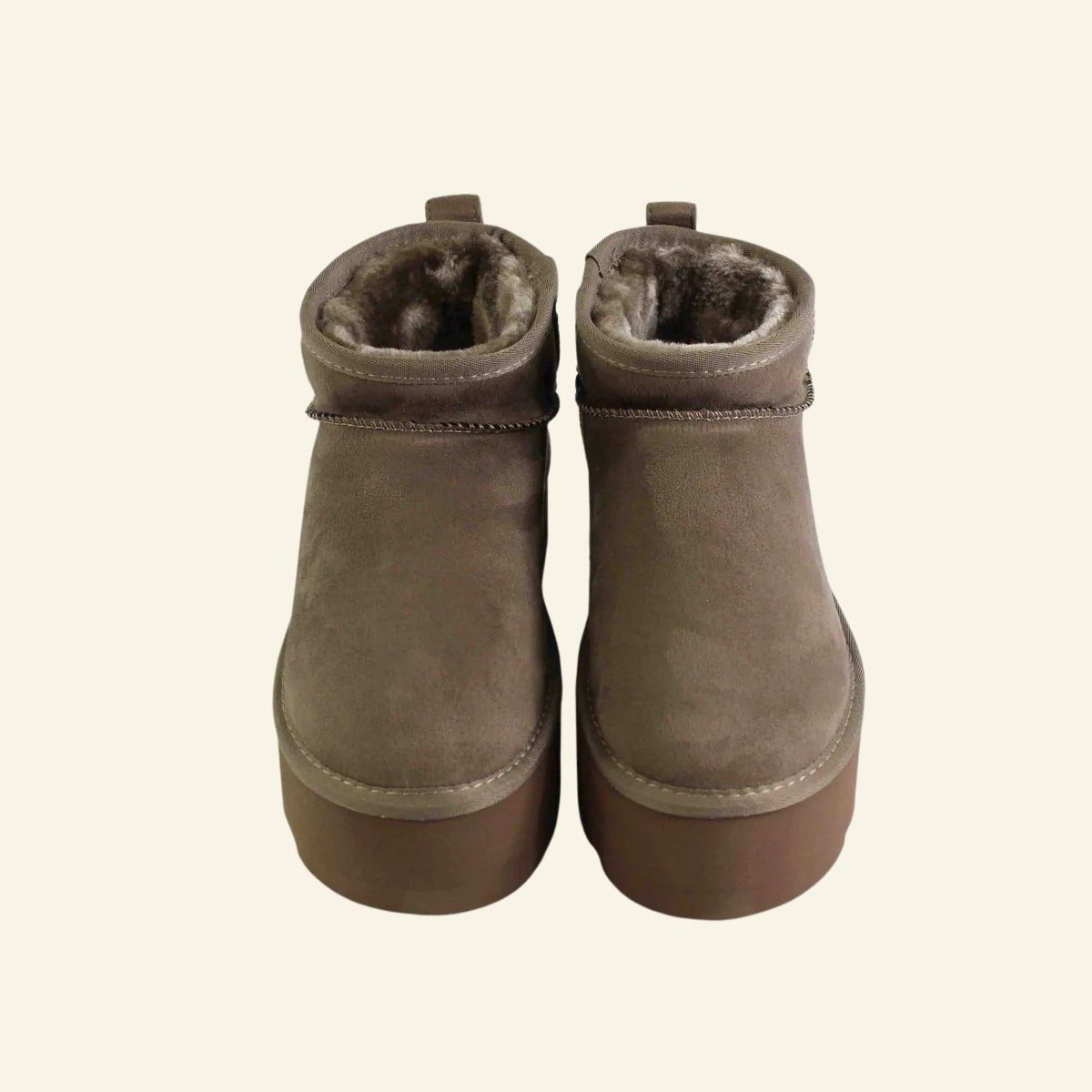 BOTA AUSTRALIANA FOXY UP AMB PLATAFORMA TAUPE